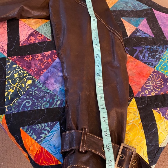 Danier Italian Leather Brown Biker Jacket - Picture 14 of 15